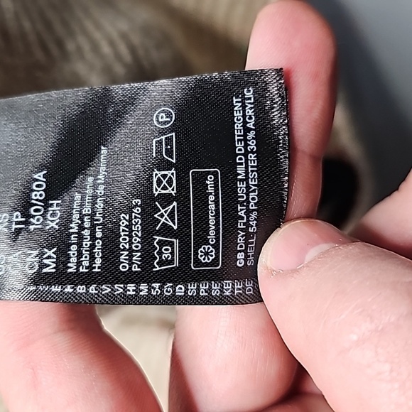 H&M XS tan and black striped sweater - Picture 7 of 7